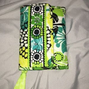 green floral wallet from vera bradley